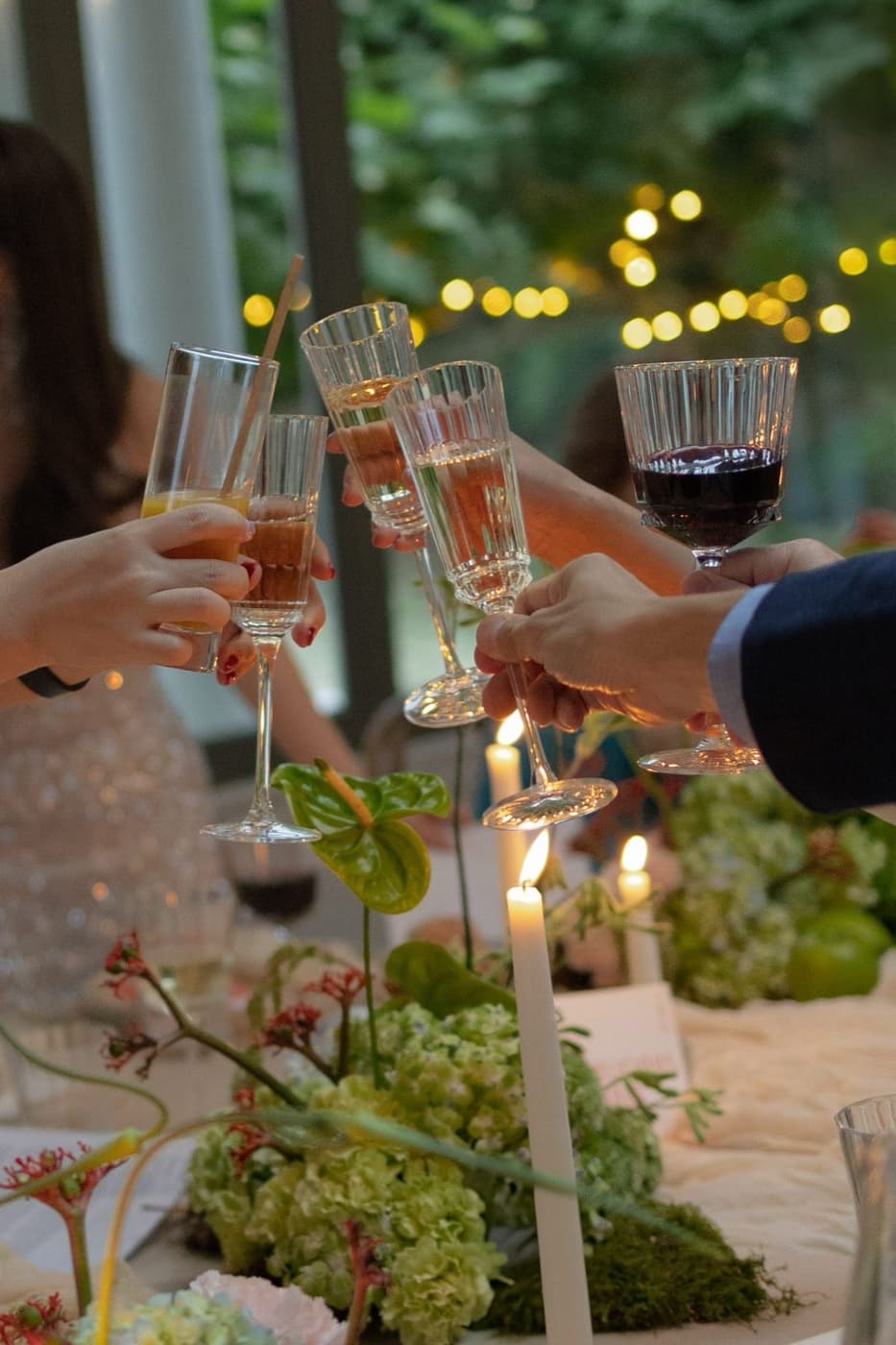 Guests toasting at a FeFa Event Agency private event