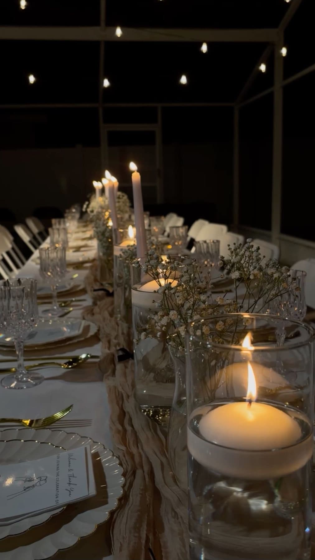 Styled wine tasting table
